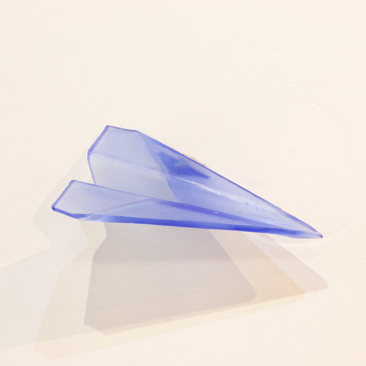 TBA148: Paper plane - cobalt blue