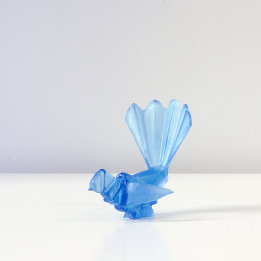TBA155: Origami fantail - aquamarine blue