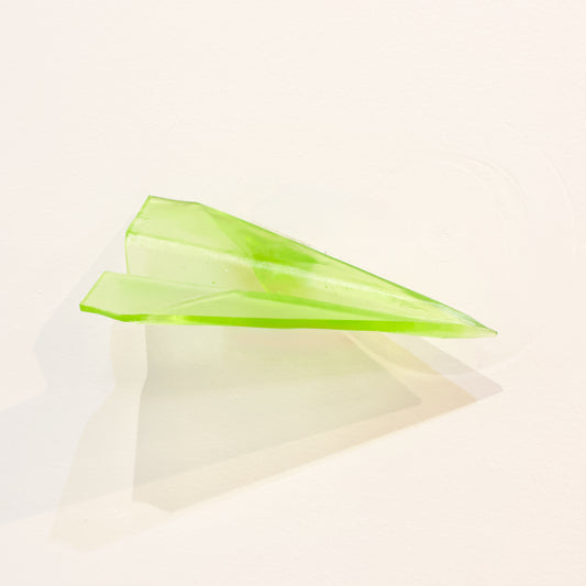 TBA157: Paper plane - lime green