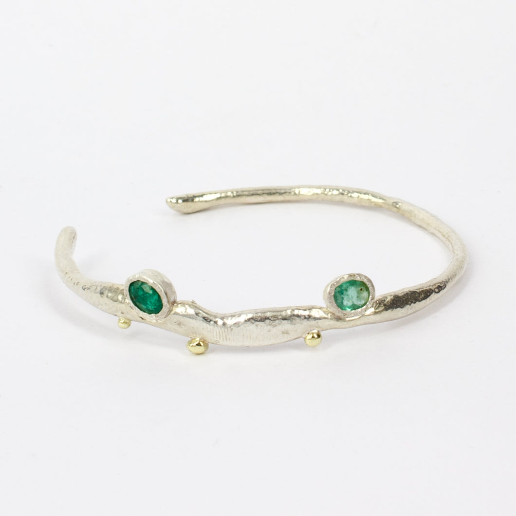 WM134: Wood cast bangle, slender