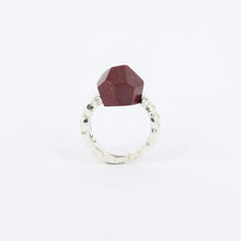 DH191: Faceted jasper ring