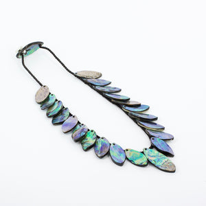 DH232: Paua leaf necklace