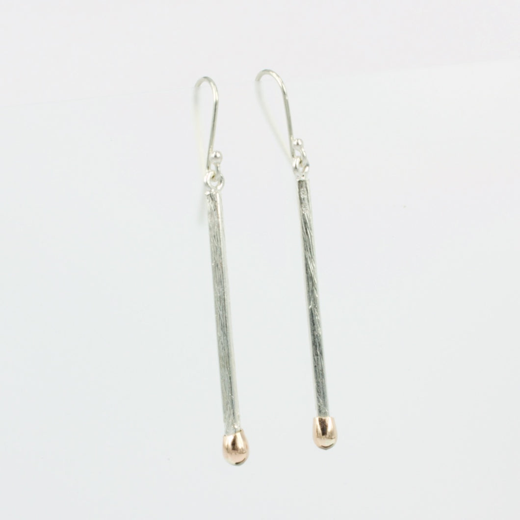 DM: Live matchstick earrings