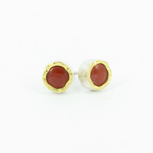 DM987B: Jasper stud earrings