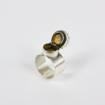 NG74: Poison ring with Pāua top