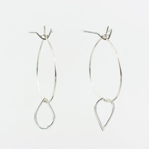 FS: Teardrop hoop earrings