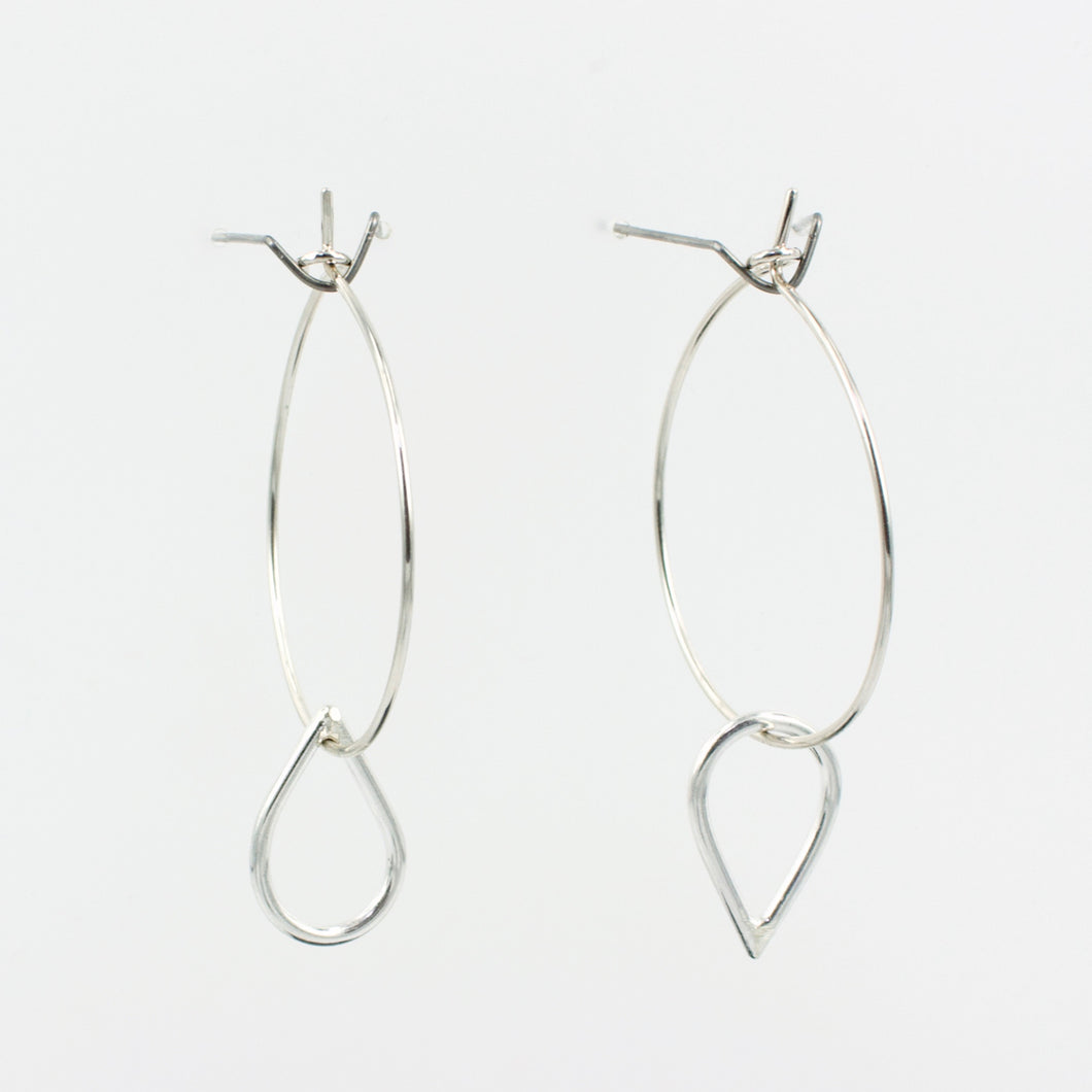 FS: Teardrop hoop earrings