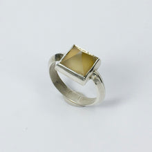 JB111: 'Khufu' faceted Mt Somers agate ring