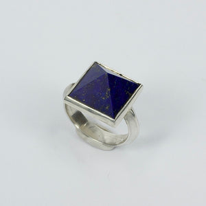 JB118: 'Khufu' faceted lapis ring