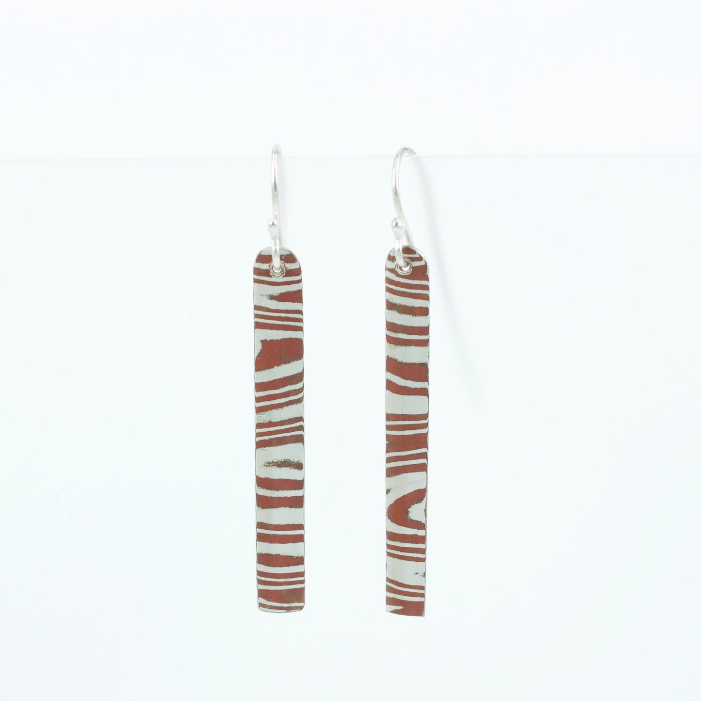 JD10: Mokume gane earrings