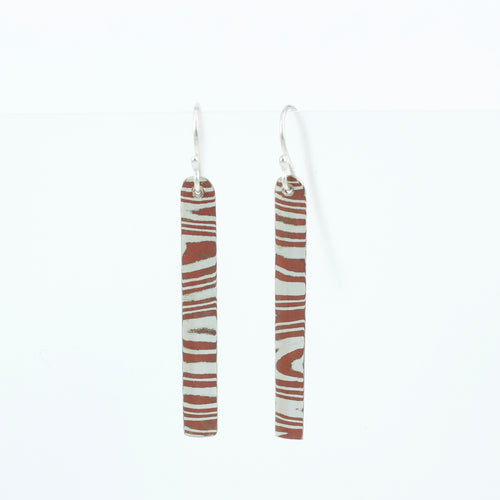 JD10: Mokume gane earrings