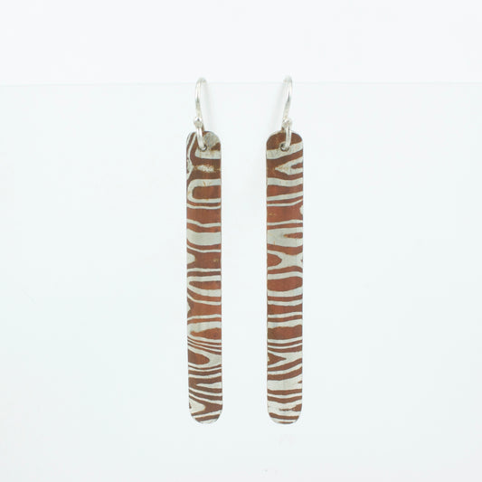 JD11: Mokume gane earrings
