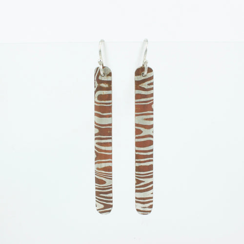 JD11: Mokume gane earrings