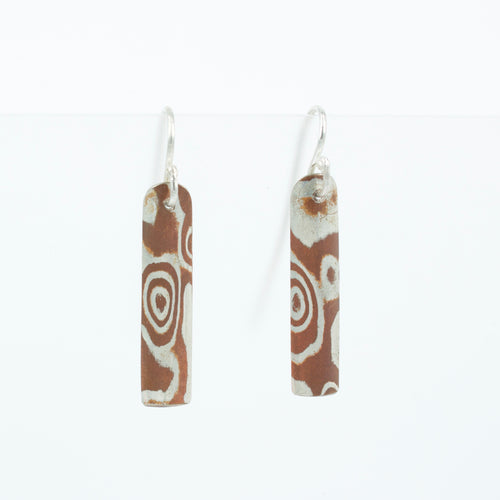 JD12: Mokume gane earrings