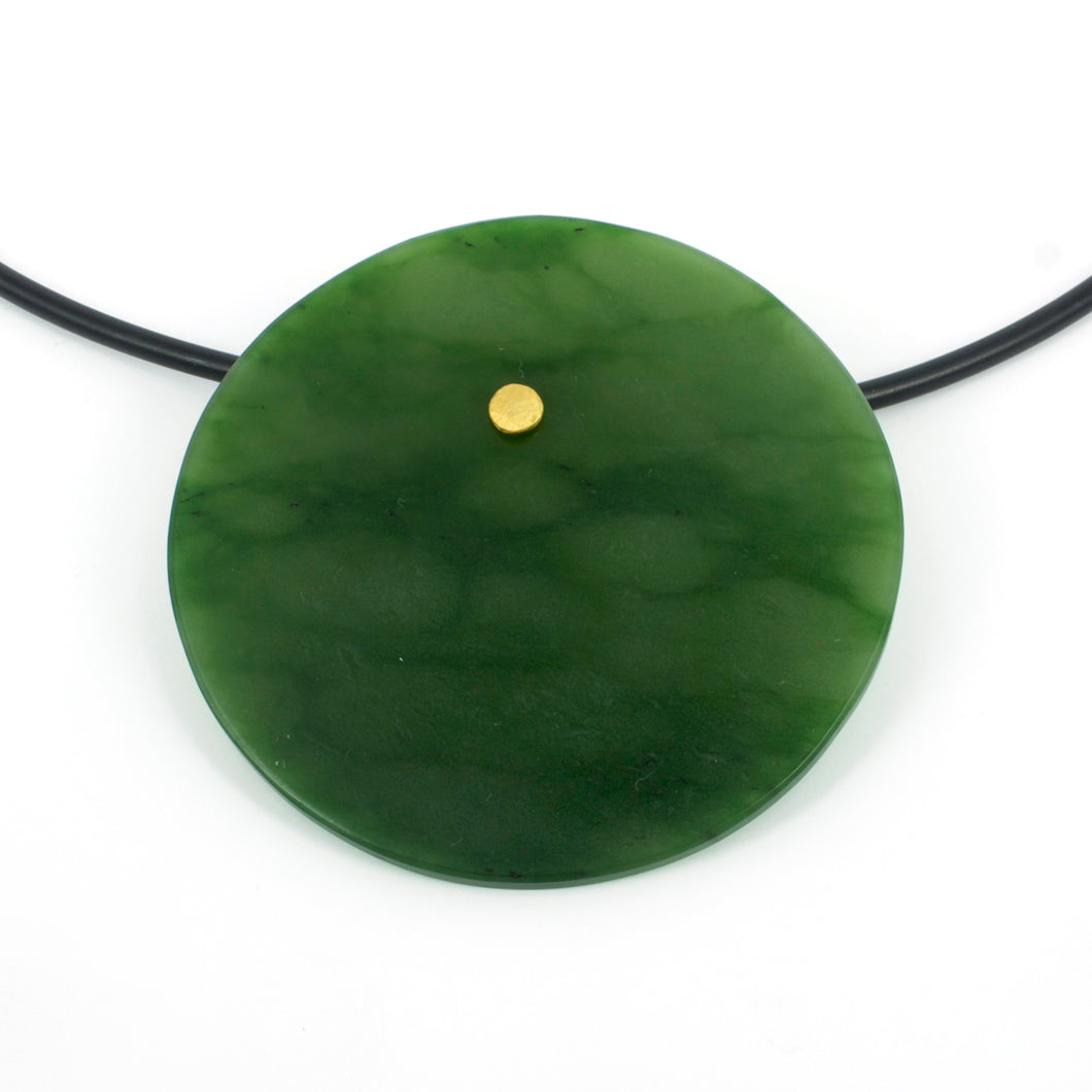 NA57: Round pounamu pendant