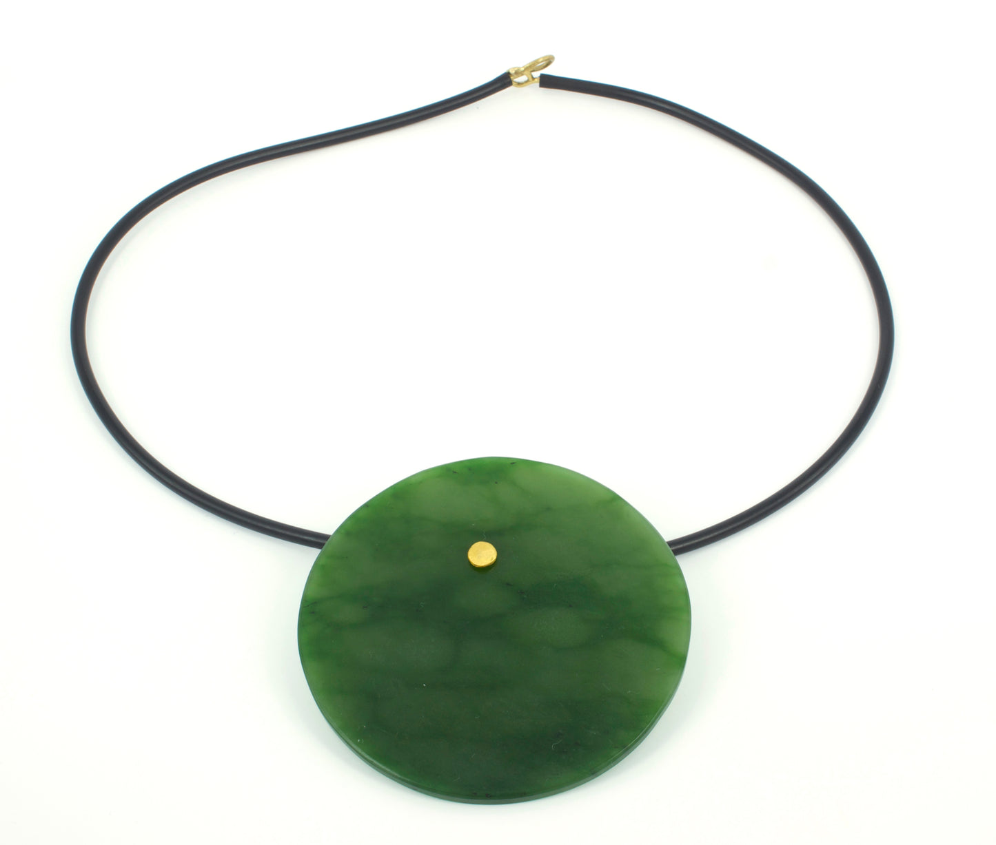 NA57: Round pounamu pendant