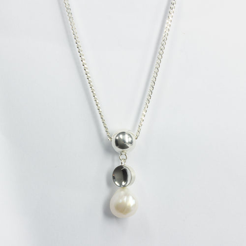 ZR099: Baroque pearl drop necklace
